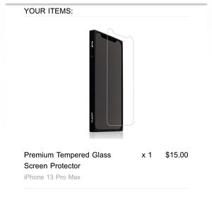 Tempered glass for iPhone 13